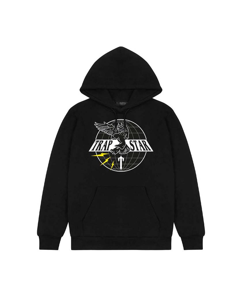 Trapstar Airforce Irongate T Hoodie Black | TS-65353