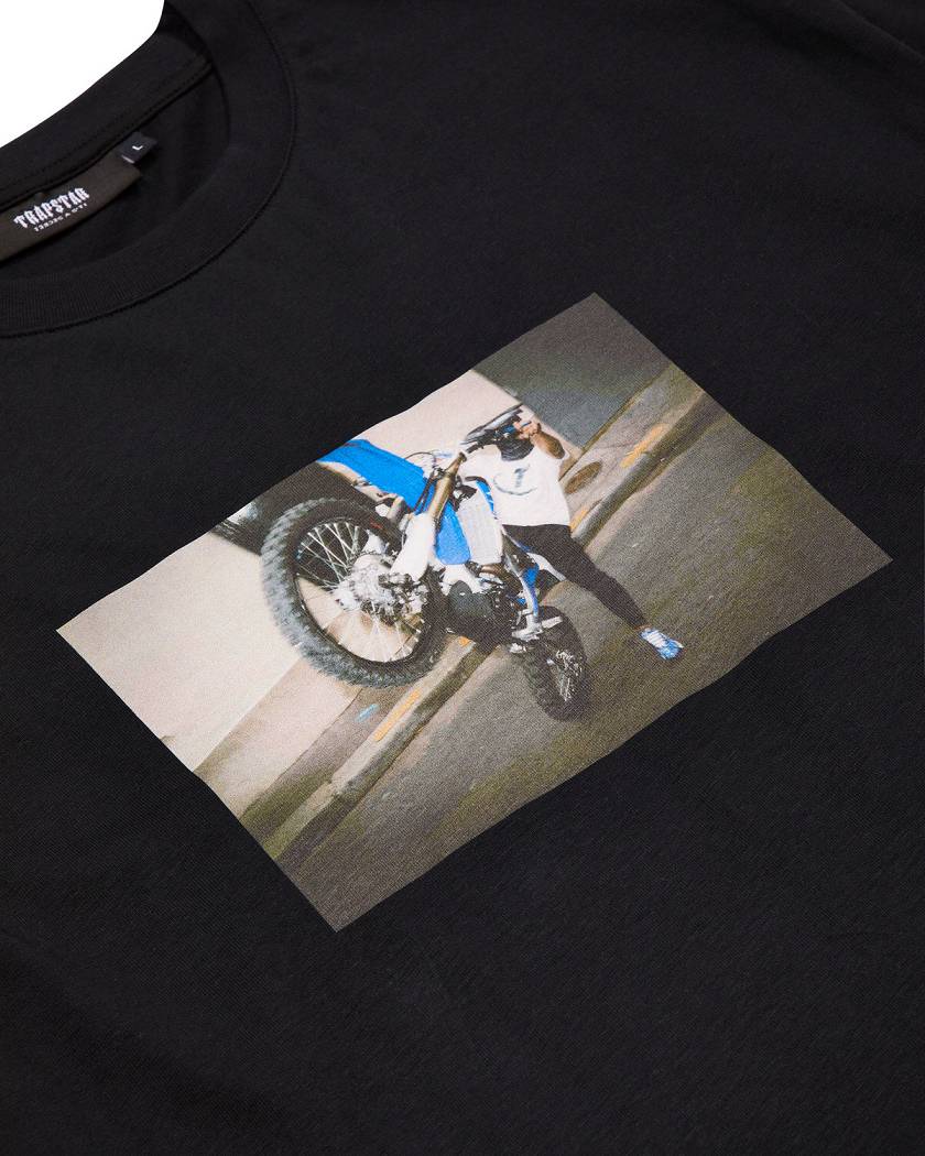 Trapstar Biker Tee Black | TS-65282