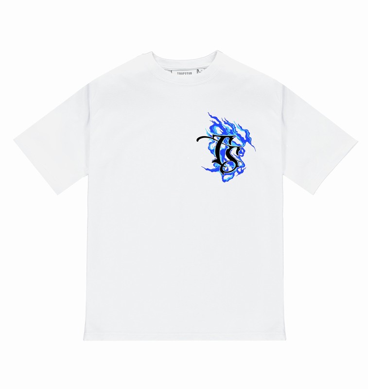 Trapstar Chrome Flame SS23 White | TS-65034