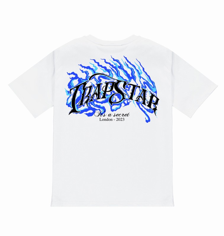 Trapstar Chrome Flame SS23 White | TS-65034