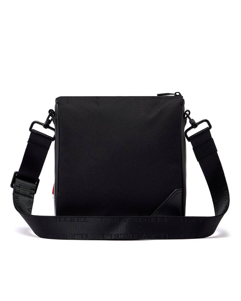 Trapstar Construct Messenger Bag Black | TS-65178