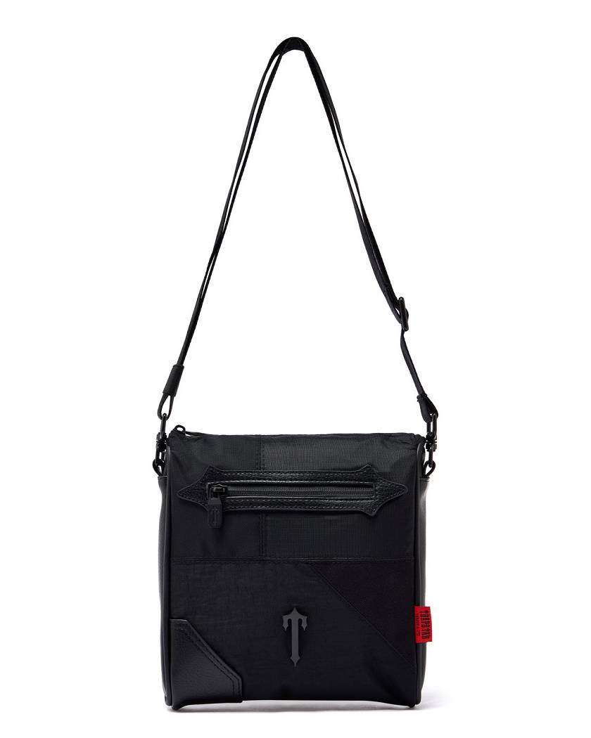 Trapstar Construct Messenger Bag Black | TS-65178