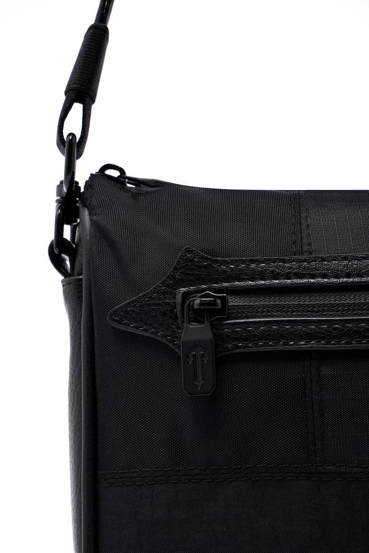 Trapstar Construct Messenger Bag Black | TS-65178
