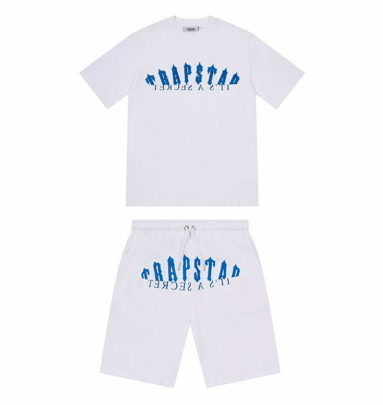 Trapstar De-Con Arch Short White / Blue | TS-64894