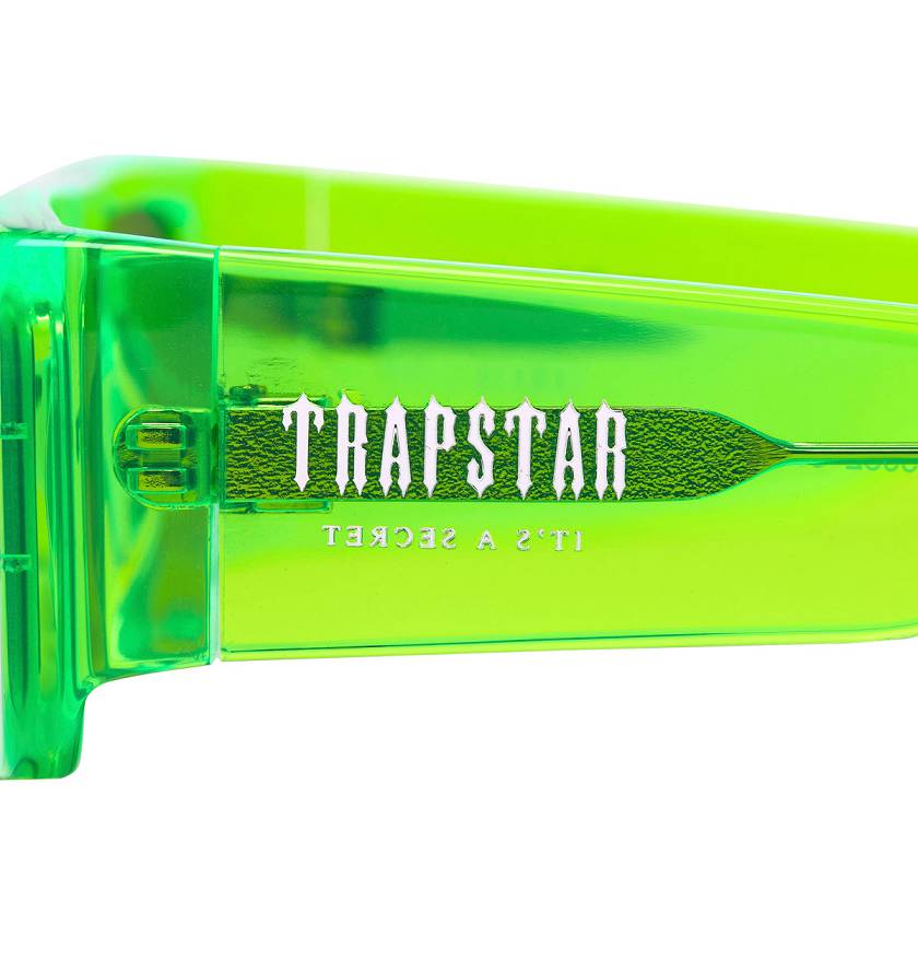 Trapstar Decoded Acetate Sunglasses Green | TS-65207