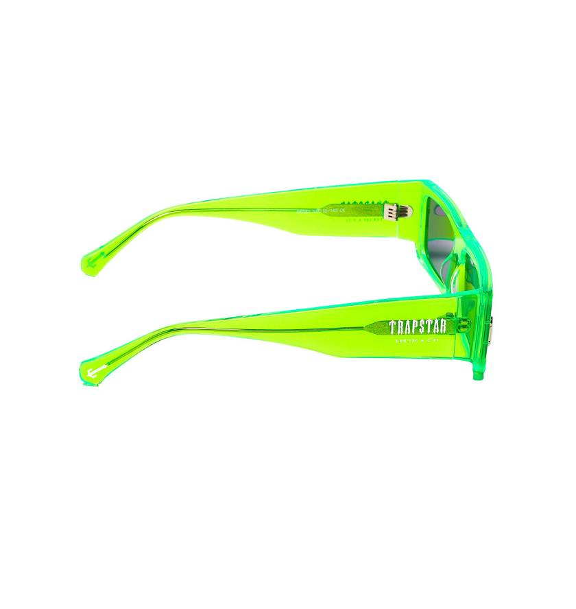Trapstar Decoded Acetate Sunglasses Green | TS-65207