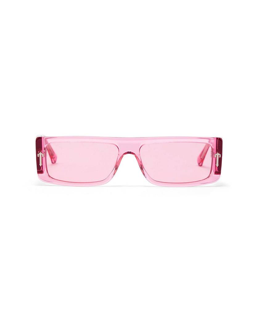 Trapstar Decoded Acetate Sunglasses Pink | TS-65073