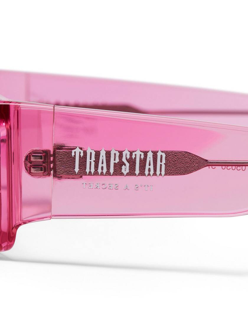 Trapstar Decoded Acetate Sunglasses Pink | TS-65073