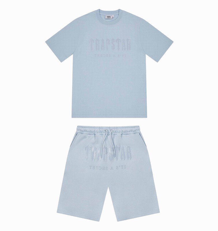 Trapstar Decoded Gel Shorts Blue | TS-64893