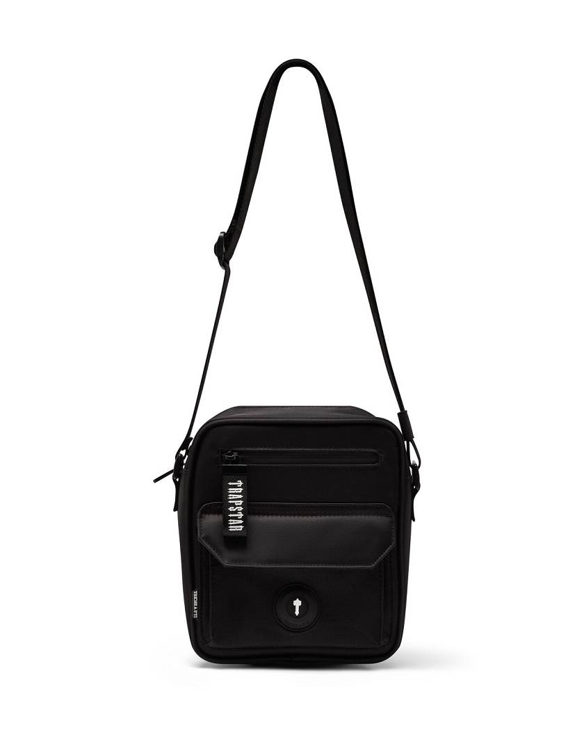 Trapstar Decoded Messenger Bag Black | TS-65179