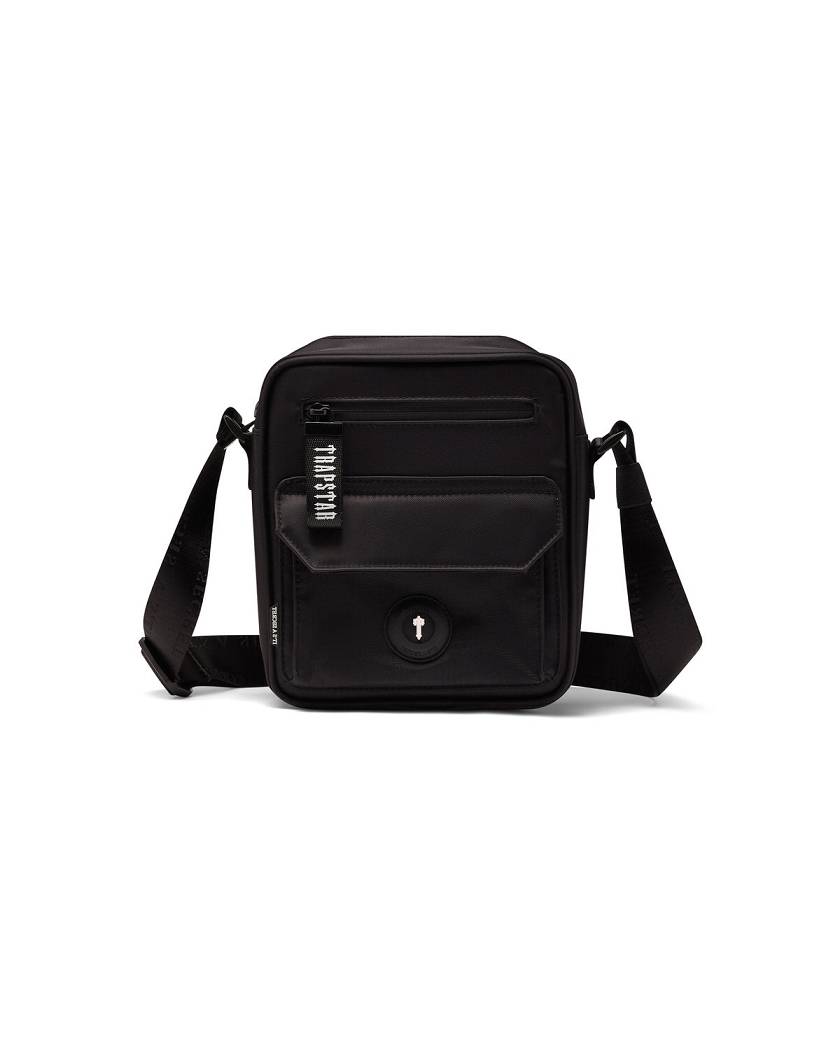 Trapstar Decoded Messenger Bag Black | TS-65179