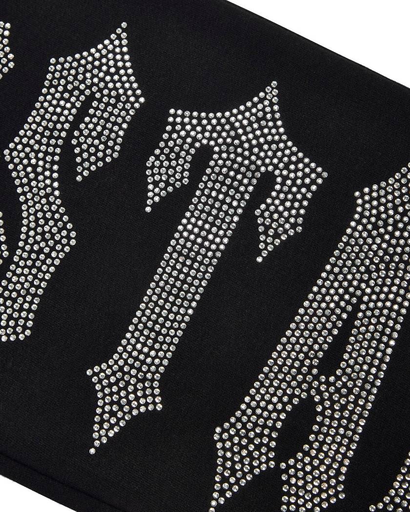 Trapstar Decoded Skull Diamante Jogger Black | TS-65391