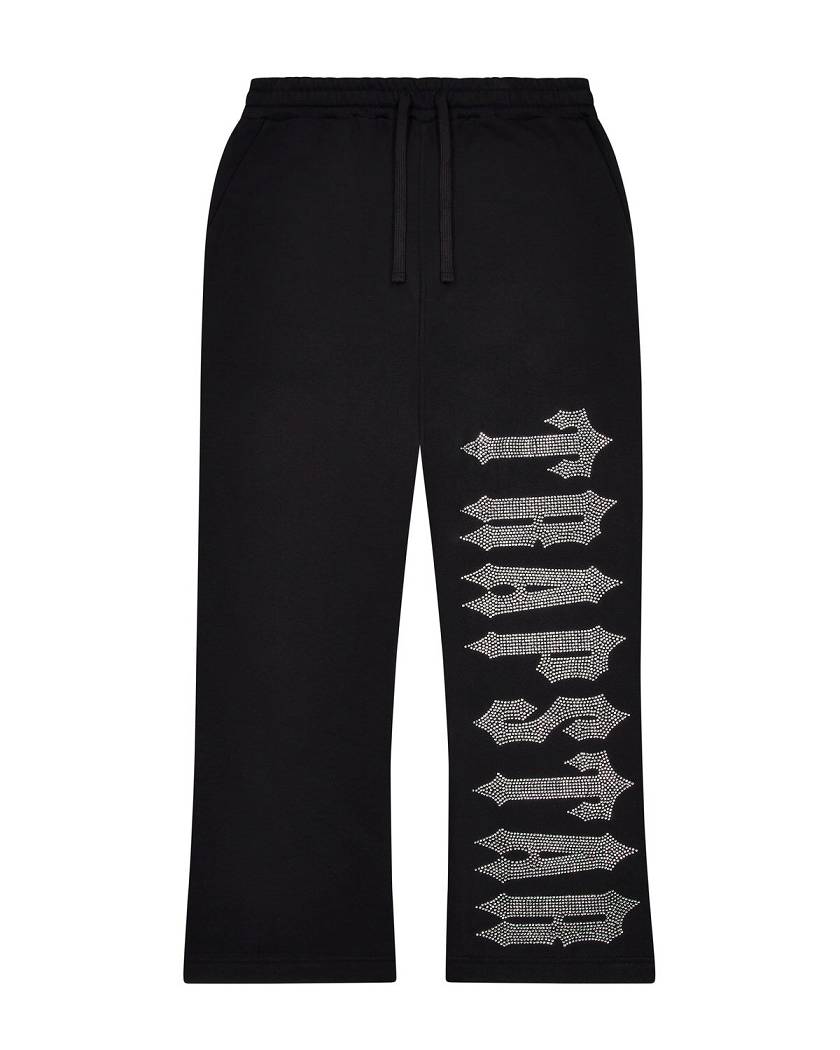 Trapstar Decoded Skull Diamante Jogger Black | TS-65391