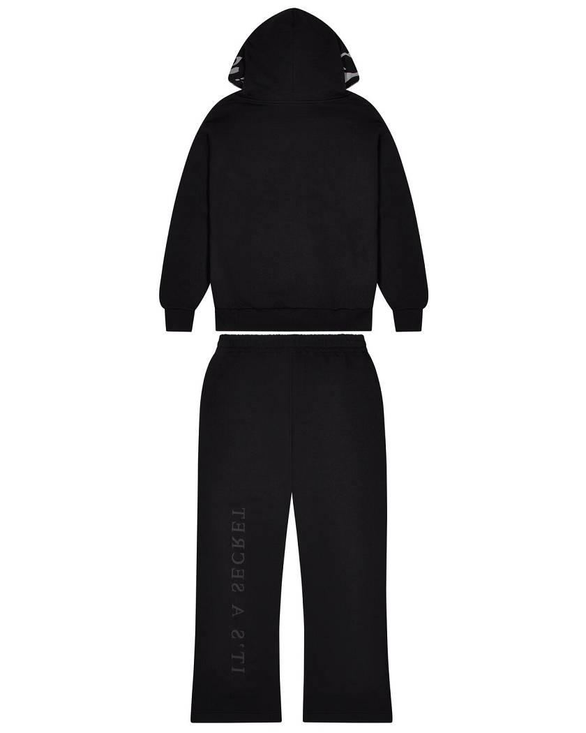 Trapstar Decoded Skull Rider Hoodie Black | TS-65341