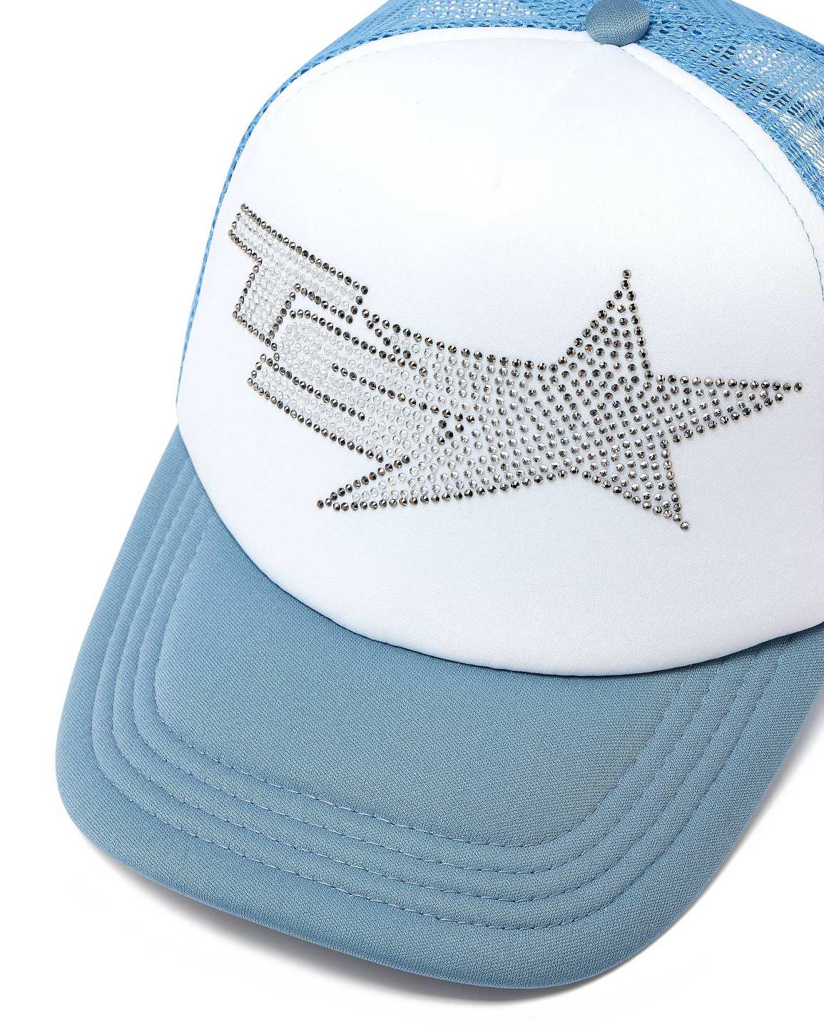 Trapstar Denim Diamante TS Star Trucker Denim Blue | TS-65069