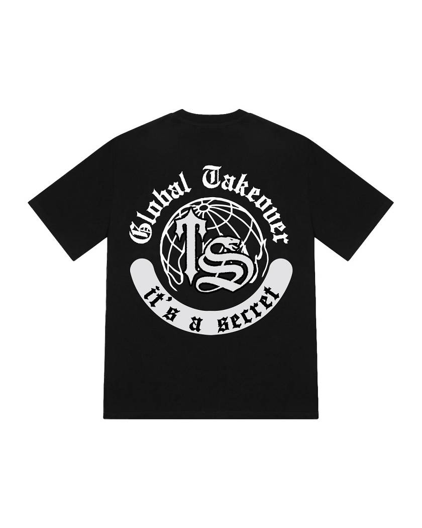 Trapstar Global Takeover Print Tee Black | TS-65253