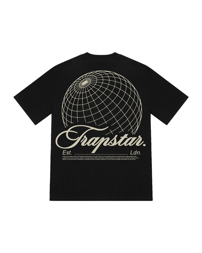Trapstar Global Tee Black | TS-65254