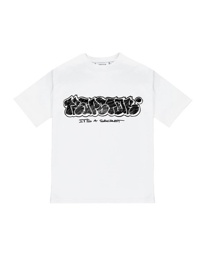 Trapstar Graffiti Tee White | TS-65256