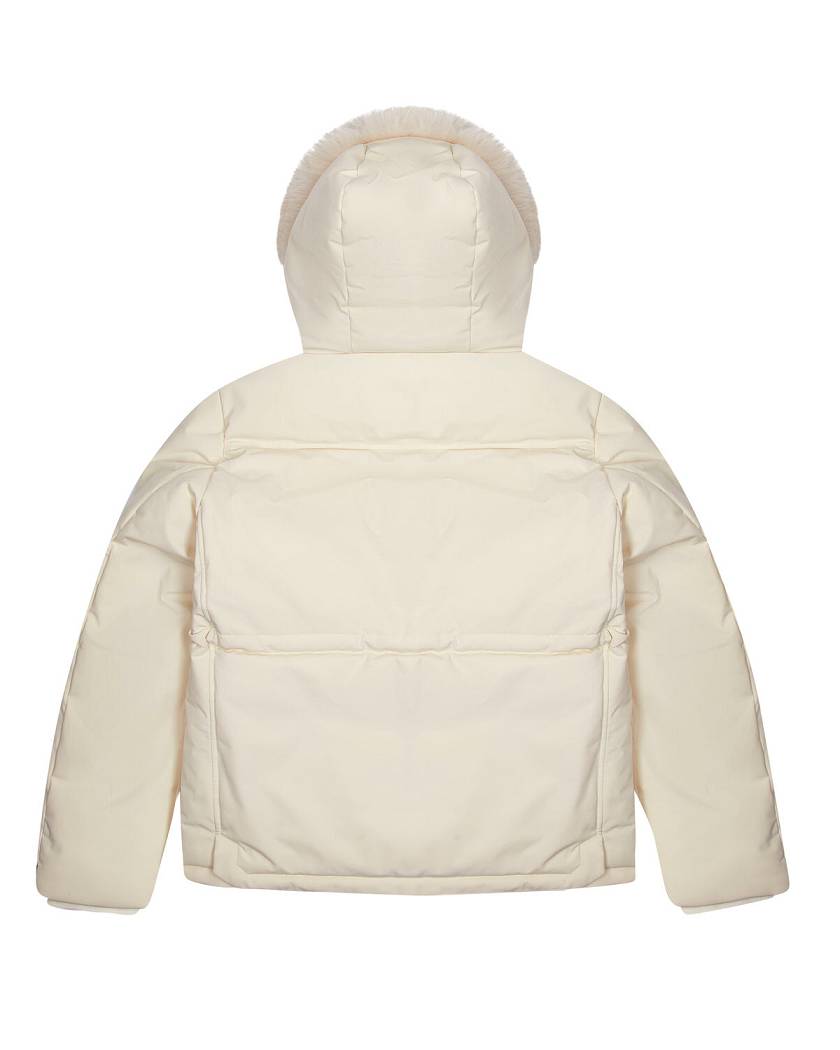Trapstar Hooded Irongate Parker Off White | TS-65437