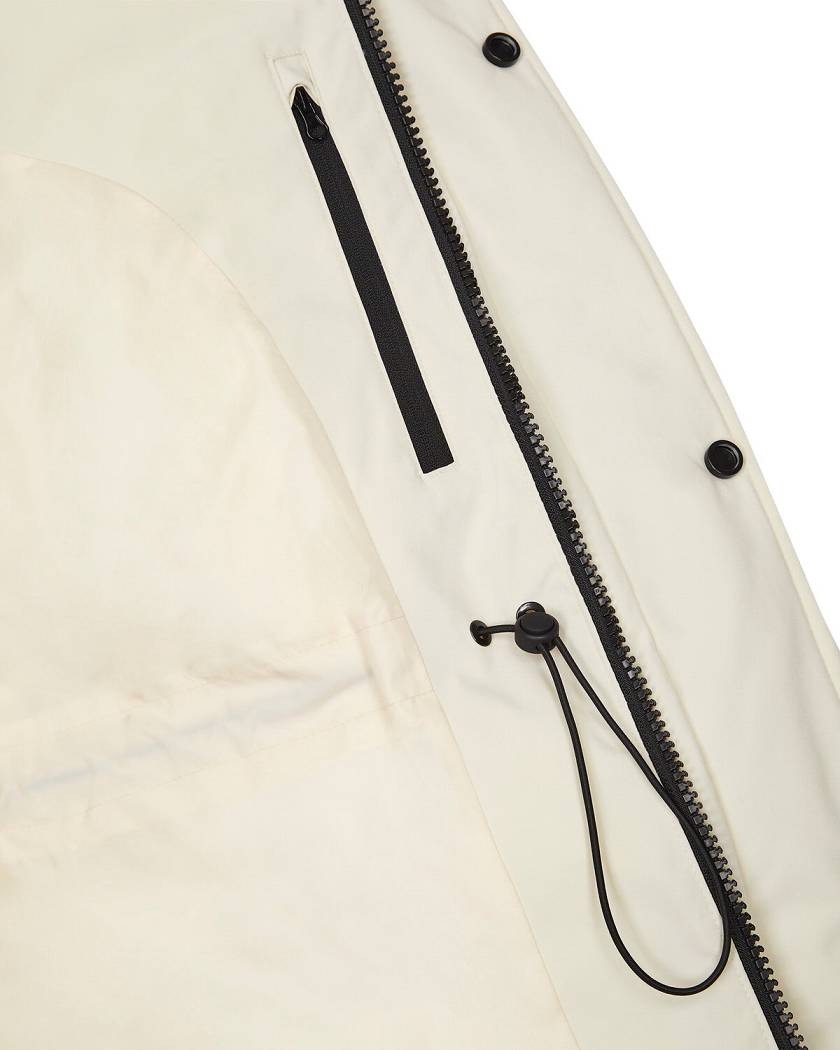 Trapstar Hooded Irongate Parker Off White | TS-65437