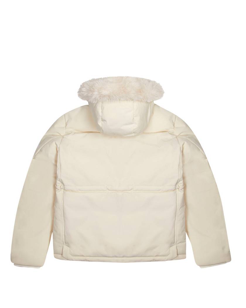 Trapstar Hooded Irongate Parker Off White | TS-65437