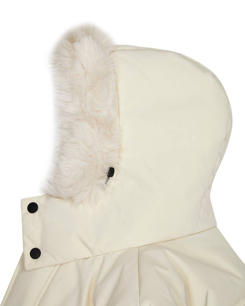 Trapstar Hooded Irongate Parker Off White | TS-65437