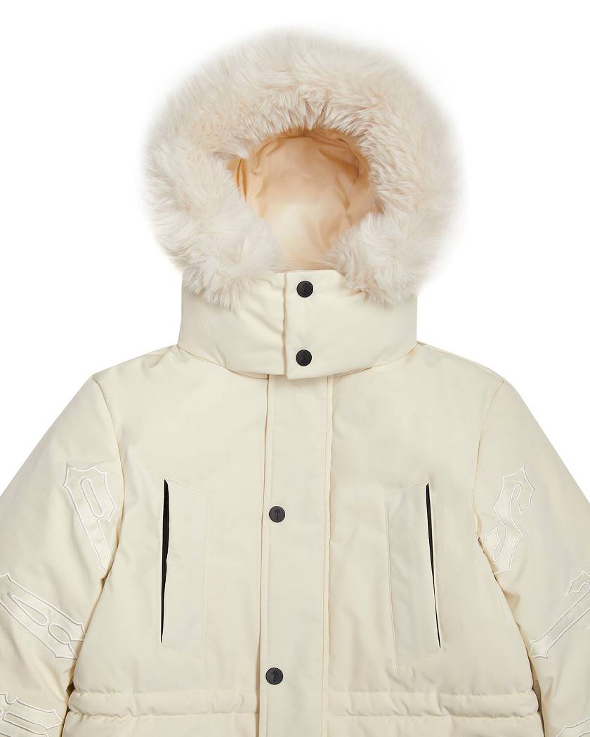 Trapstar Hooded Irongate Parker Off White | TS-65437