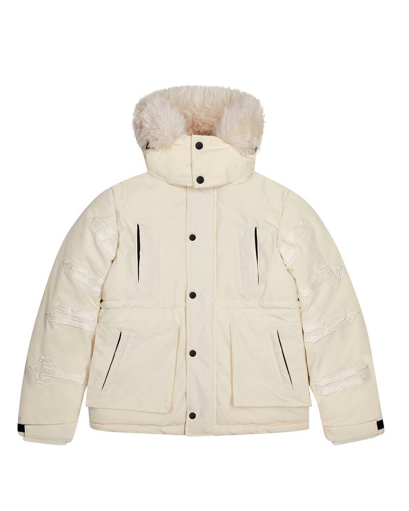 Trapstar Hooded Irongate Parker Off White | TS-65437
