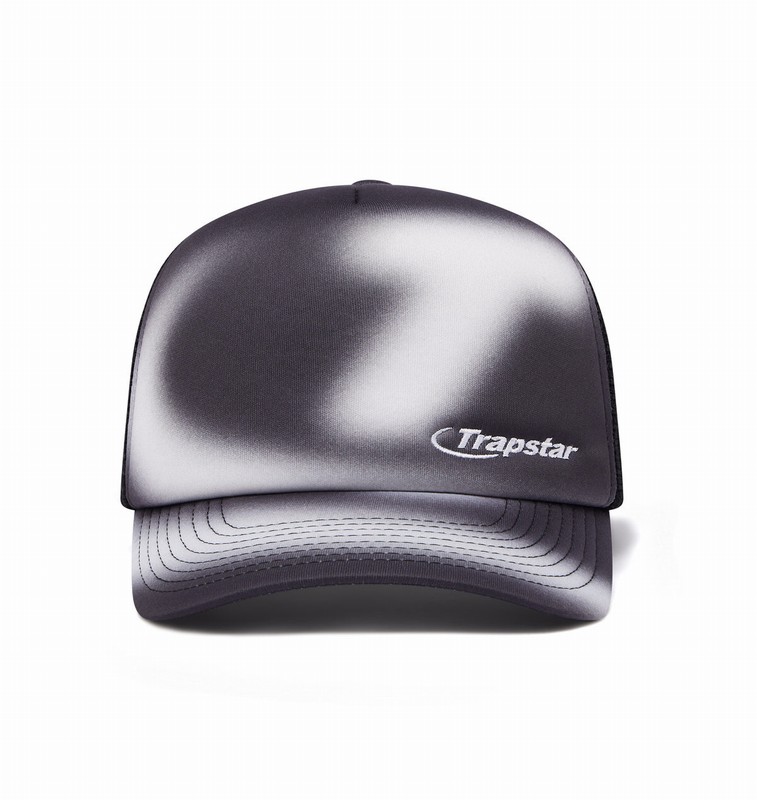 Trapstar Hyperdrive Blur Trucker Black / White | TS-64762