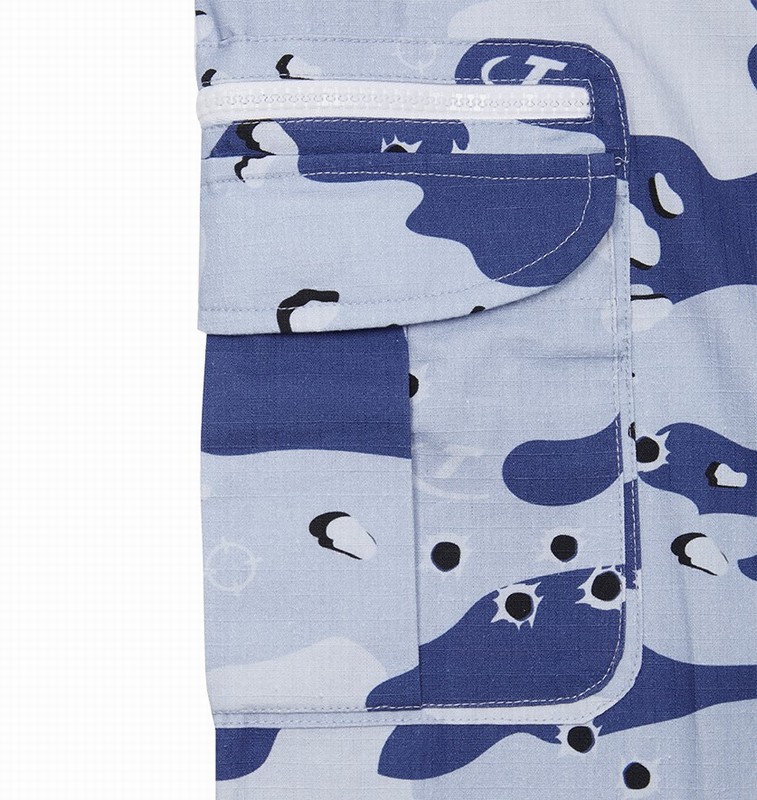 Trapstar Hyperdrive Cargos Blue Camo | TS-64861