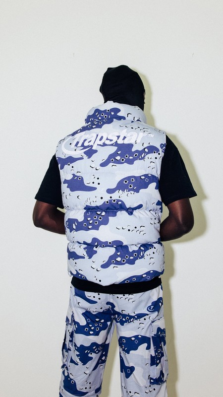 Trapstar Hyperdrive Cargos Blue Camo | TS-64861