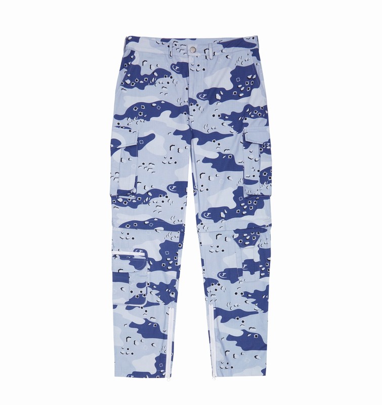 Trapstar Hyperdrive Cargos Blue Camo | TS-64861