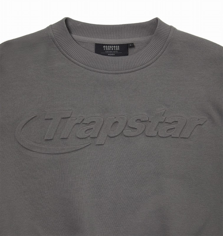Trapstar Hyperdrive Crewneck Grey | TS-64793