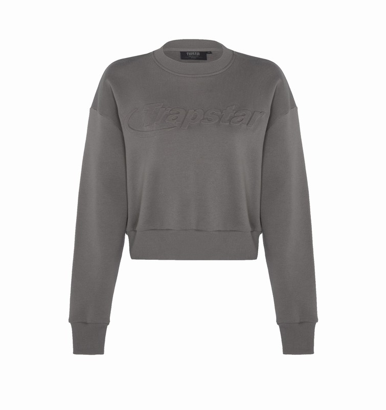 Trapstar Hyperdrive Crewneck Grey | TS-64793