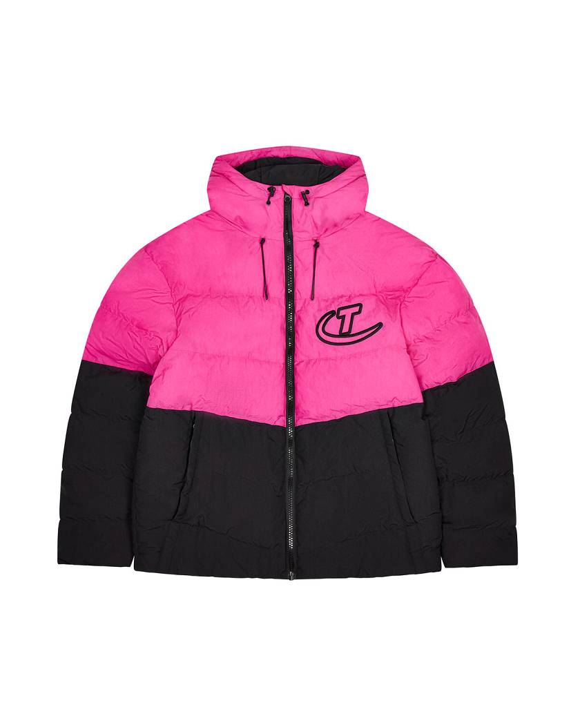 Trapstar Hyperdrive Hooded Puffer Black/Pink | TS-65444