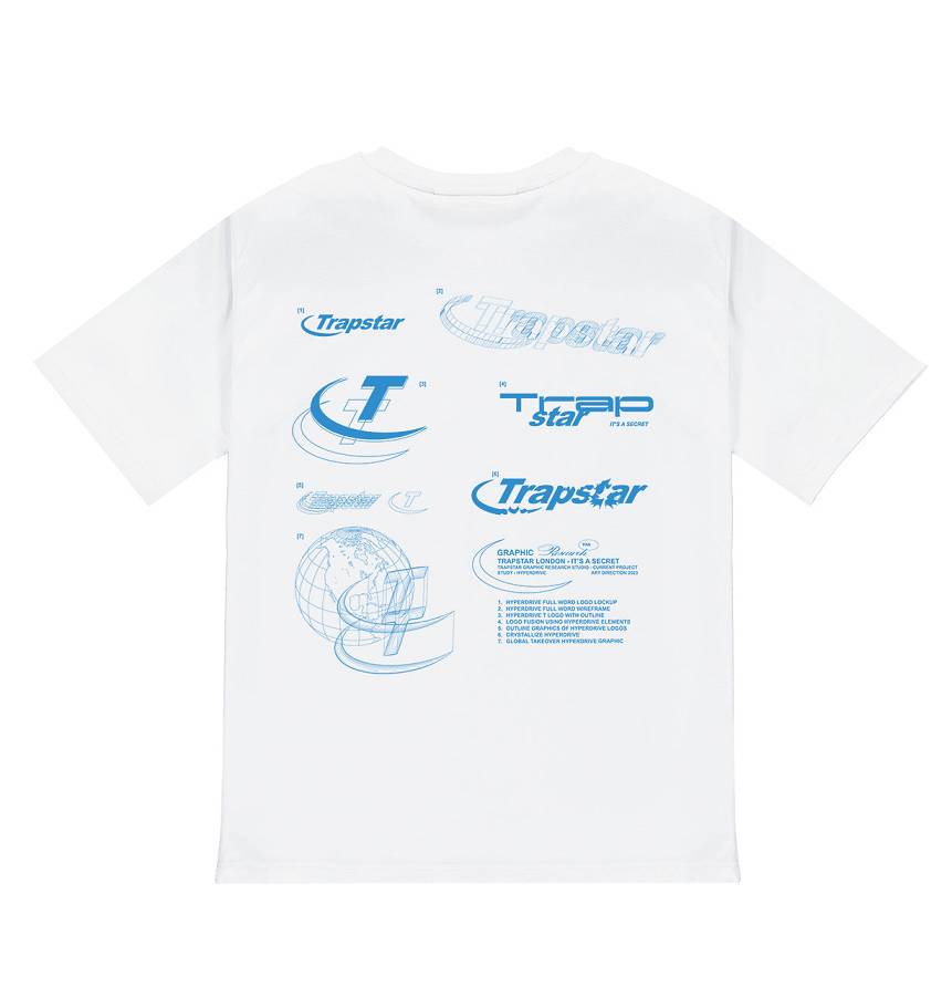 Trapstar Hyperdrive Odyssey Tee White | TS-65258