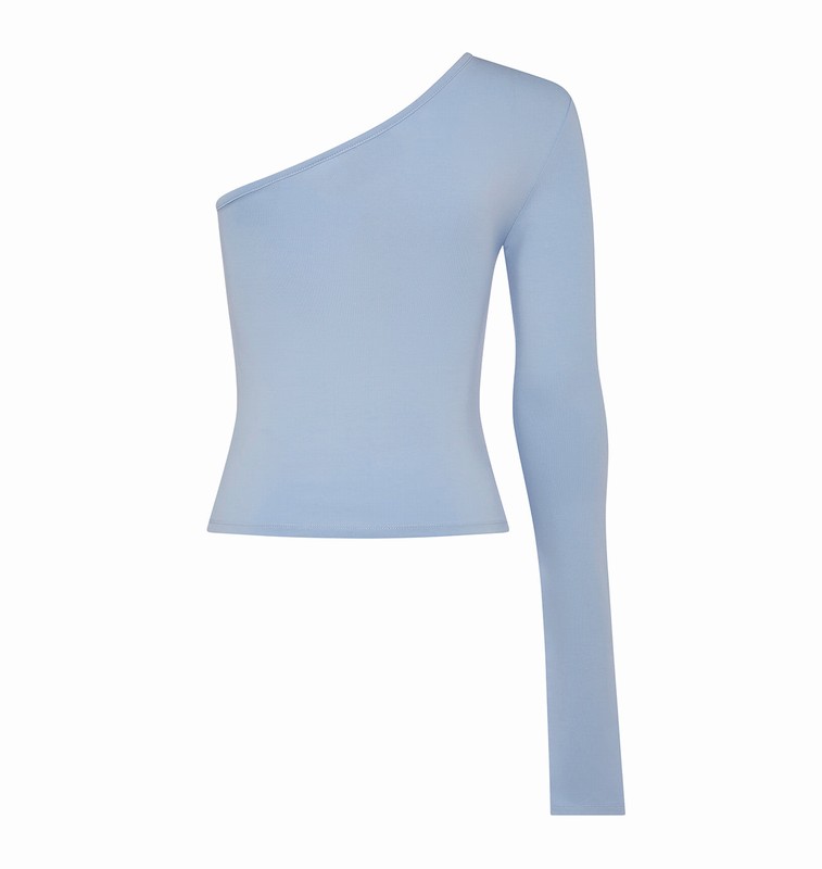 Trapstar Hyperdrive One Shoulder Top Blue | TS-64797