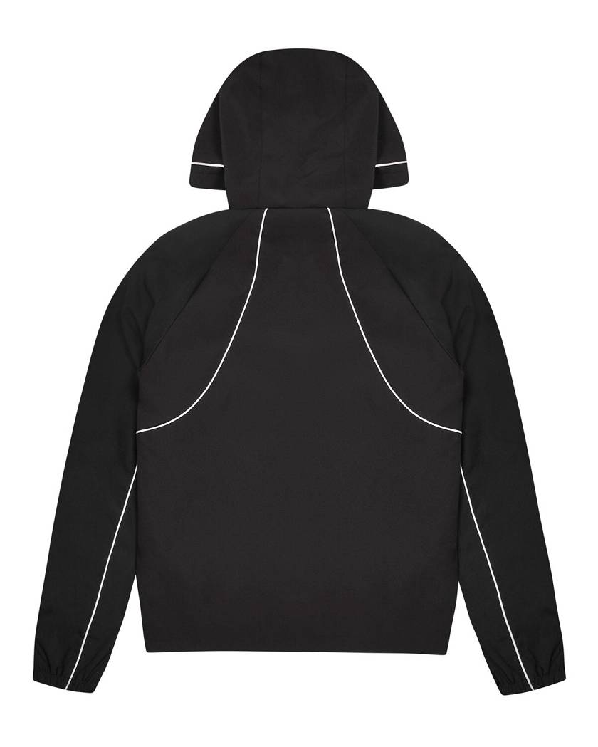 Trapstar Hyperdrive Piped Windbreaker Black | TS-65433