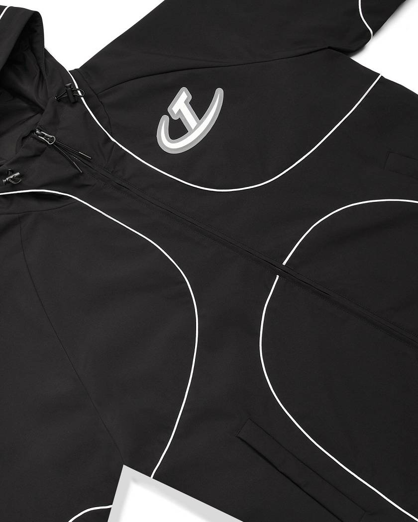 Trapstar Hyperdrive Piped Windbreaker Black | TS-65433
