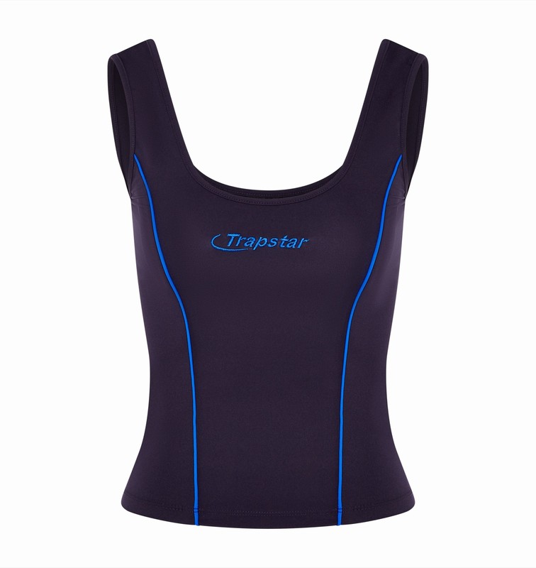 Trapstar Hyperdrive Piping Black / Blue | TS-64823