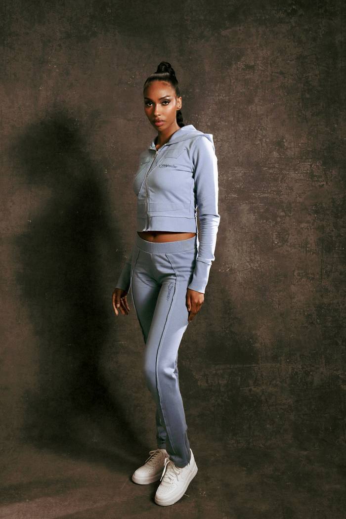 Trapstar Hyperdrive Rib Panel Track Bottoms Blue | TS-65139