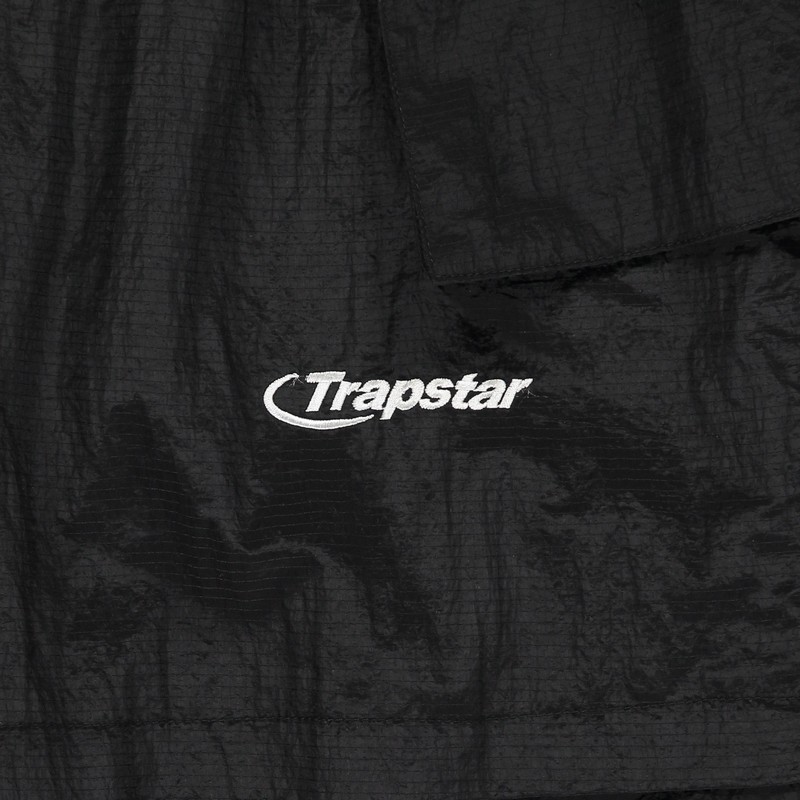 Trapstar Hyperdrive Ripstop Utility Cargos Black / White | TS-64780