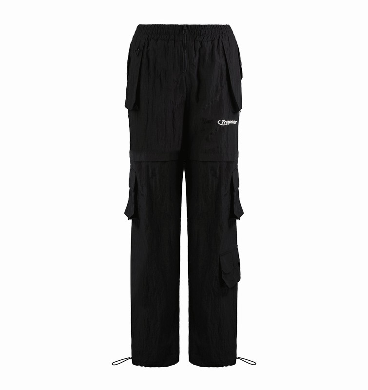 Trapstar Hyperdrive Ripstop Utility Cargos Black / White | TS-64780