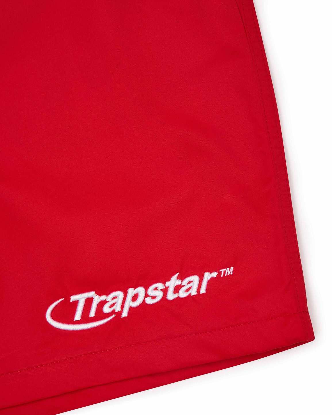 Trapstar Hyperdrive Shell Shorts Red | TS-65311