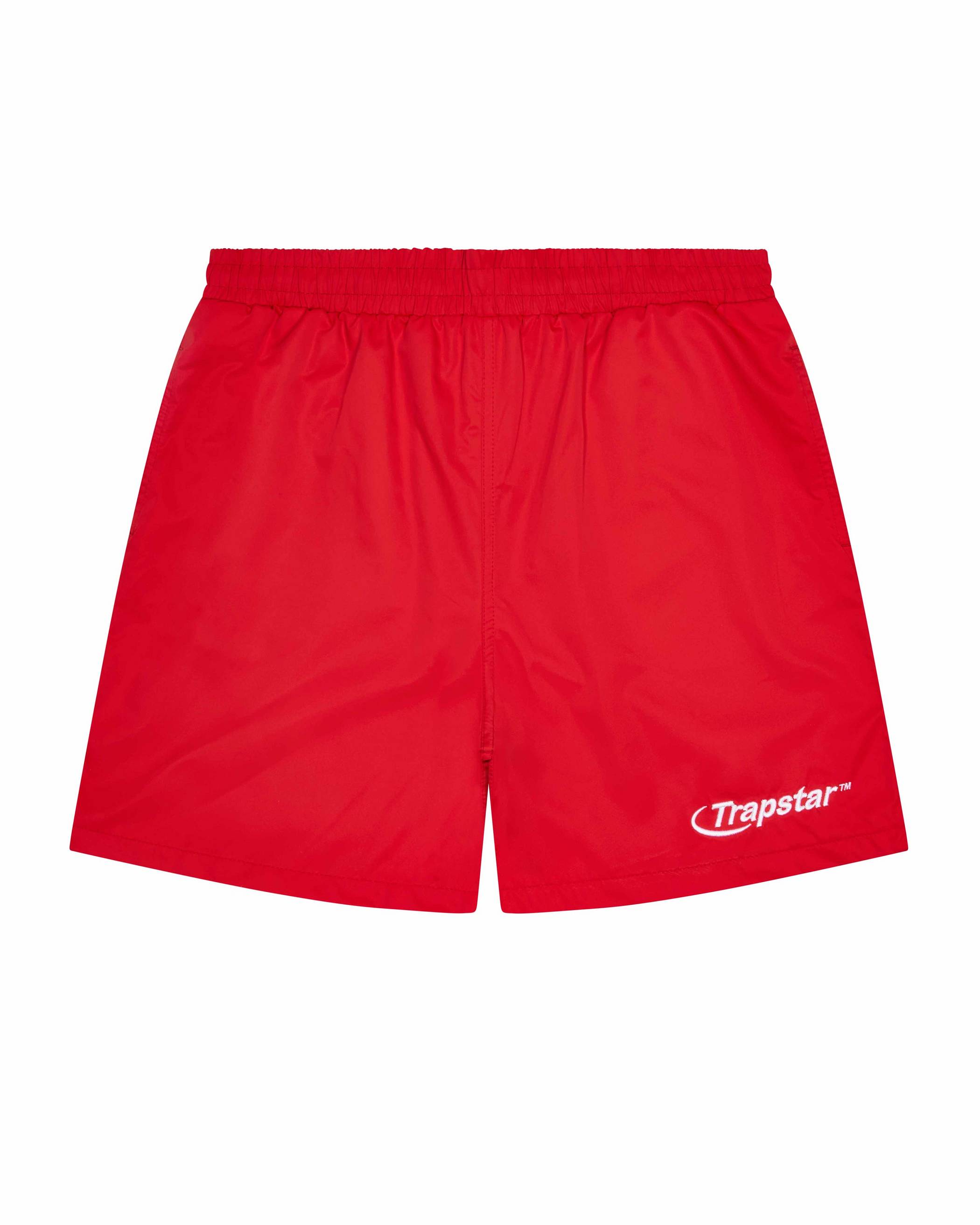 Trapstar Hyperdrive Shell Shorts Red | TS-65311