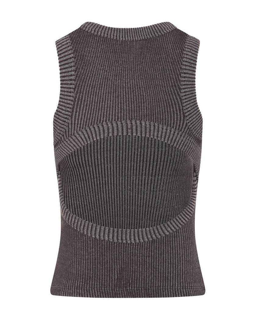 Trapstar Hyperdrive Two Tone Vest Black/Pink | TS-65120