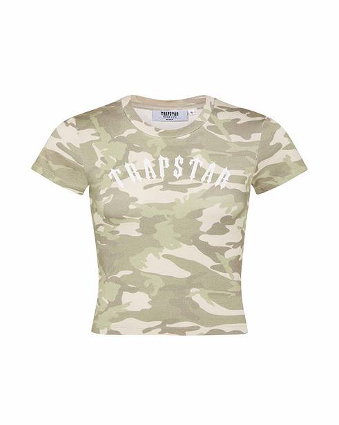 Trapstar Irongate Arch Baby Tee Brown Camo | TS-65129
