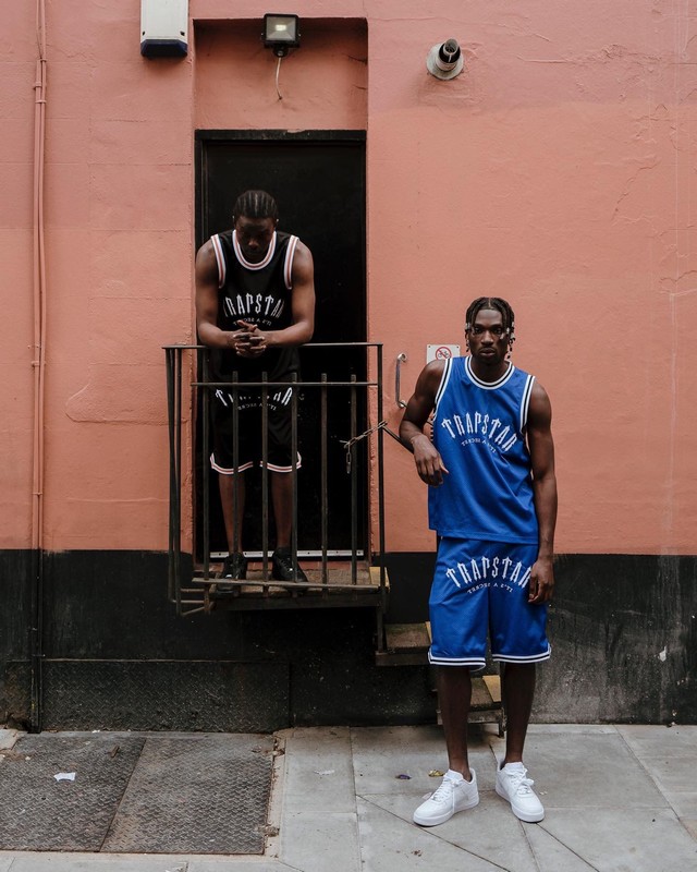 Trapstar Irongate Arch Basketball Vest Black / White / Orange | TS-64904