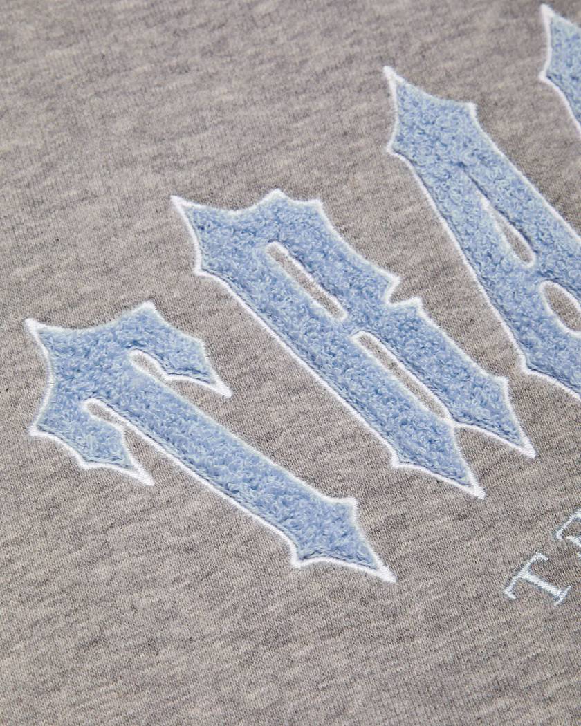 Trapstar Irongate Arch Chenille Embroidery Zip Through Track Top Grey | TS-65141