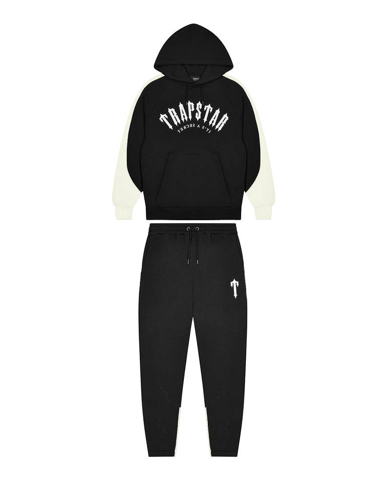 Trapstar Irongate Arch Panel Tracksuit Black | TS-65388